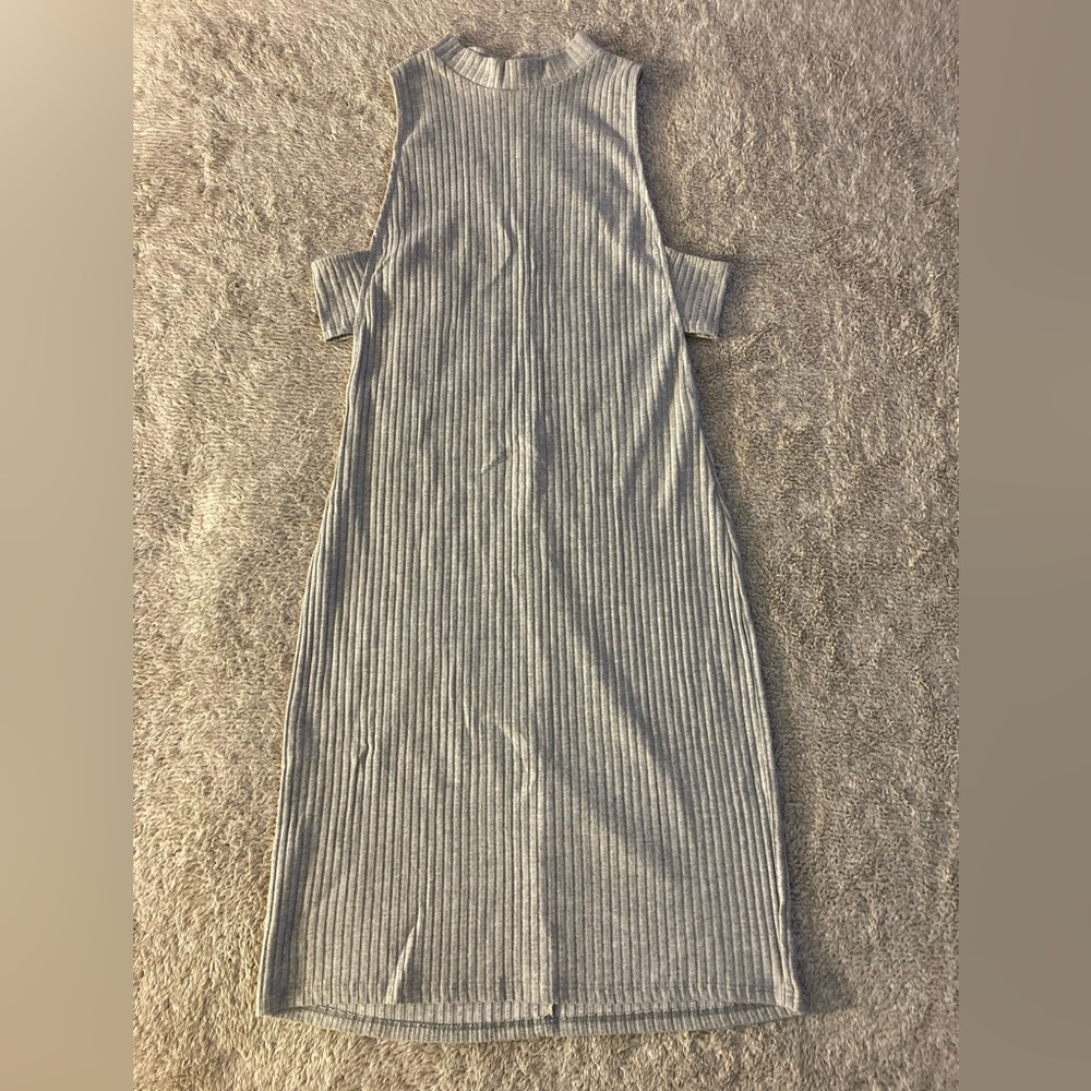 Grey Ribbed dress